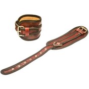 تصویر پابند اورکراس چرمی با سگک 