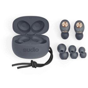 تصویر هدفون بی سیم سودیو مدل SUDIO TRUE WIRELESS TOLV EARBUDS SUDIO TOLV ANTHRACITE COPPER TRUE WIRELESS EARBUDS