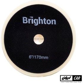 تصویر پد پولیش زبر دوال اکشن سفید 150 میلی متری برایتون مدل Brighton Dual Action Heavy Cut Polishing Pad 150mm 