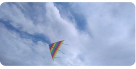 تصویر کایت رنگین کمان 140سانتی متری Rainbow kite