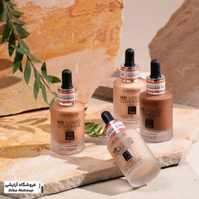 تصویر کرم پودر کاتریس سری HD مدل Catrice Liquid Coverage:پوشش بالا و سبکی فوق‌العاده 