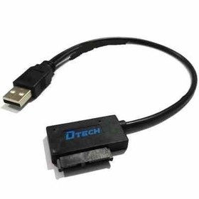 تصویر تبدیل مینی ساتا DVD به USB2 مدل تک کابل دیتک کد 8173 