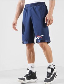 تصویر شلوارک مشبک بسکتبال برند reebok Basketball Mesh Shorts