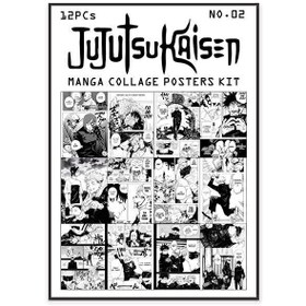 تصویر پک پوستر 12 عددی مانگا Jujutsu kaisen کد ju 