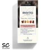 تصویر رنگ مو فیتو Phyto قهوه ای روشن 5 بدون آمونیاک 5 Light Brown 
