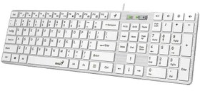 تصویر کیبورد سیمی جنیوس مدل Slim Star 126 با گارانتی ۱۸ ماهه شاب Slim Star 126 Wired Keyboard