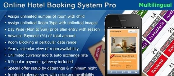 خرید و قیمت دانلود اسکریپت PHP رزرواسیون هتل Online Hotel Booking ...