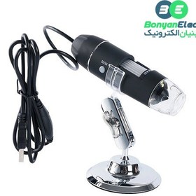 تصویر میکروسکوپ دیجیتال 500X USB Digital Microscope پایه چرخان 