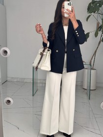 تصویر کت زنانه لینن مدل جذب asila - س 