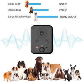 تصویر دستگاه التراسونیک ضد پارس سگ Anti Barking Device,Bark Control Device with Sonic to Stop Dog Bark,Dog Barking Deterrents with Adjustable 3 Level Sonic Bark Up to 50 Ft. Range Safe for Dogs,White