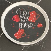 تصویر سینی پلاستیکی گرد رایکا مدل ترکیه سینی گرد پلاستیکی رایکا