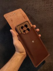 تصویر کیف موبایل کمری چرم طبیعی G-113 