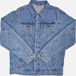 تصویر پیراهن دوجیب جین رنگ روشن (۳۴۰۰۹۱۸) 