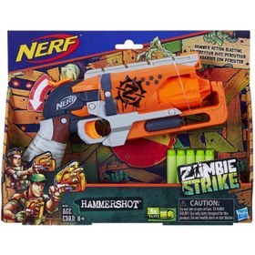 تصویر تفنگ اسباب بازی نرف مدل Zombie Strike Hammershot 