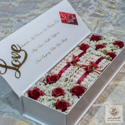 تصویر باکس گل و پول مصنوعی مدل آزاده | کد: ZNB-FH9 