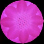 تصویر سنگ نورانی تک رنگ گرد نورزاگرس 12 ولت - قطر 6 سانت 12V Round Monochrome Luminous Stone noorZagros