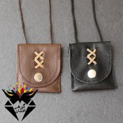 تصویر کیف گردنی چرم مناسب جاسازی دعا کد B_1025 