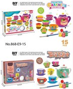 تصویر چایخوری چینی با رنگ آمیزی 15 تکه کد 1565 