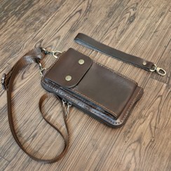 تصویر کیف چرمی دور زیپ دار مدل یاس کد484.2 