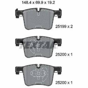 تصویر لنت ترمز بی ام و X3 - X4 