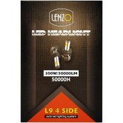 تصویر لامپ هدلایت خودرو H4 لنزو 4 طرفه 220 وات Lenzo 4S 