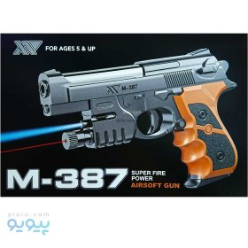 تصویر تفنگ اسباب بازی ساچمه پلاستیکی آیتم M-387 