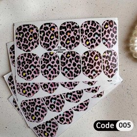 تصویر نیل رپ مجموعه ۲۴ عددی 24 sheet nail wrap