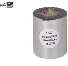 تصویر ریبون پرینتر لیبل زن NP مدل Wax 80mm x 300m NP Wax 80mm x 300m Label Printer Ribbon