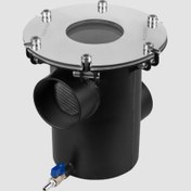 تصویر استرینر استنلس استیل آکوامارین STR6G درب شفاف 