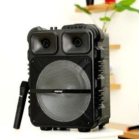 تصویر اسپیکر قابل شارژ بلوتوثی ارجینال برند geepass Geepas GMS11190 Rechargeable Trolley Speaker