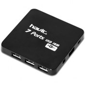 تصویر هاب USB 2.0 هفت پورت آداپتوردارHavit مدل HV-H75 