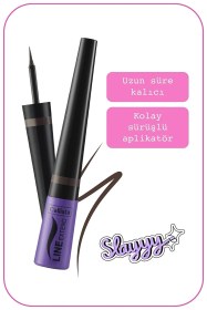 تصویر خط چشم رنگی کد 0 Callista purple code 04 eyeliner