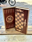 تصویر تخته نرد چوبی 