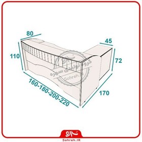 تصویر میز کانتر سهره مدل SO36118 سایز 170 سانتیمتر 