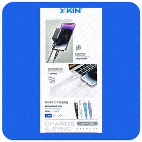 تصویر کابل شارژ USB به لایتنینگ ایکس کین مدل XK-X168 طول 1 متر 