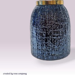 تصویر گلدان شیشه ای مات بزرگ 