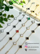 تصویر دستبند ونکلیف رنگ نقره ای 