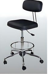 تصویر صندلی تابوره مدل T 120 - چرم / از سفید تا مشکی Stool chair model T 120