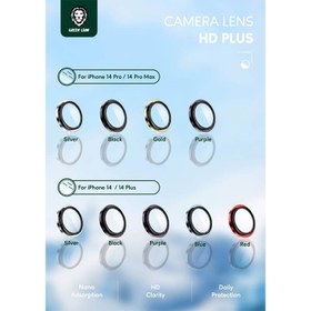 تصویر محافظ لنز گرین لاین مدل اپل14proو14promax ا glass lenz green lion glass lenz green lion