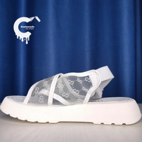 تصویر صندل توری گوچی سفید 