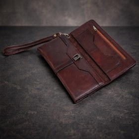 تصویر کیف دسته چک مدل رخ 