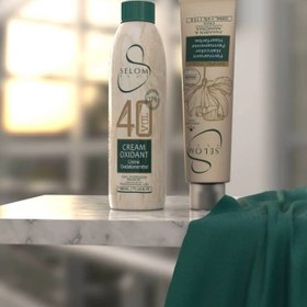 تصویر رنگ موی بدون آمونیاک سلوم حجم 120میل 