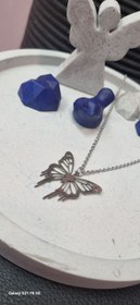 تصویر گردنبند پروانه لونا مشکی کد 46654 - مشکی / فری سایز Women's jewelry accessories