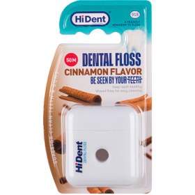 تصویر نخ دندان دارچینی هایدنت 50 متری کد 918 Dental floss Cinnamon Flavor HiDent 50 m code 918