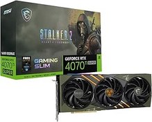 تصویر MSI GeForce RTX 4070 Ti Super 16G Gaming Slim Stalker 2 Edition 16 GD GDDR6X کارت ویدیویی MSI GeForce RTX 4070 Ti Super 16G Gaming Slim Stalker 2 Edition 16GB GDDR6X Video Card