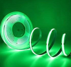 تصویر ال ای دی نواری COB سبز 10 متری 