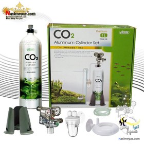 تصویر ست کامل co2 با کپسول یک لیتری کد ۶۷۷ ایستا Ista professional aluminum cylinder co2