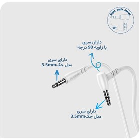 تصویر کابل AUX بروفون مدل BL10 طول 1 متر AUX AUDIO CABLE BOROFONE BL10