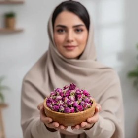 تصویر غنچه گل محمدی 