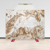 تصویر سنگ اسلب مرمر قهوه ای 